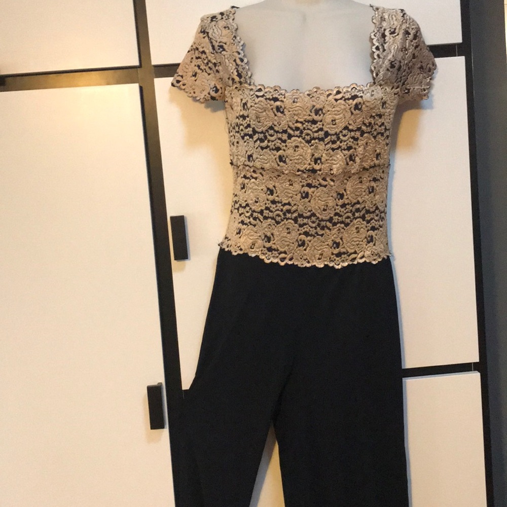 Gold & Black One-piece Casadei Jumpsuit